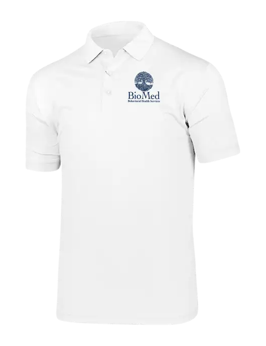Callaway Vibrant Bright White Ventilated Polo w/BioMed Logo