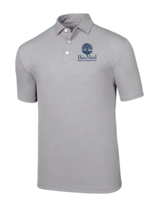 Callaway Birdseye Light Grey Polo w/BioMed Logo