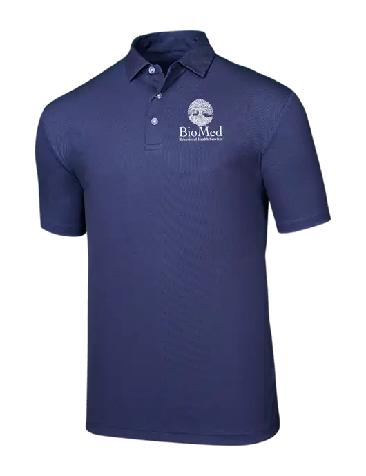 Callaway Birdseye Navy Polo w/BioMed Logo