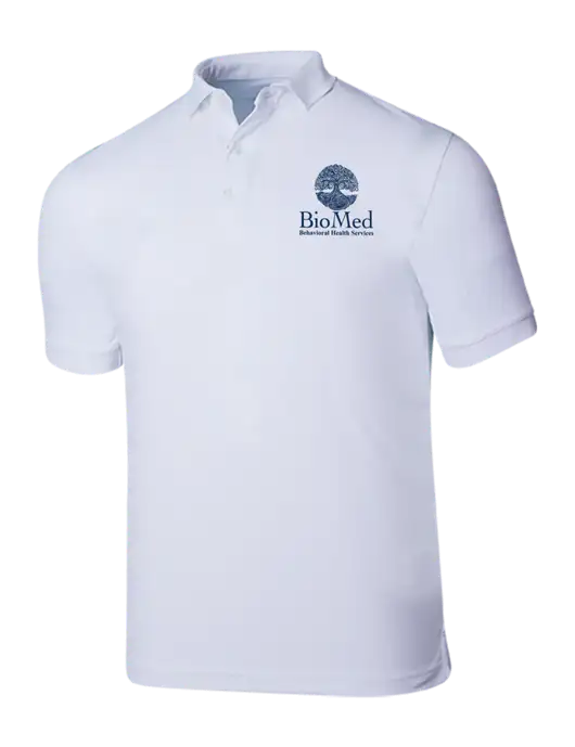 Callaway Ottoman Bright White Polo w/BioMed Logo