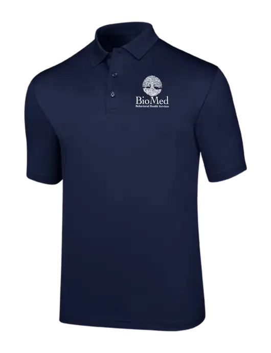 Callaway Opti-Dri Navy Chev Polo w/BioMed Logo