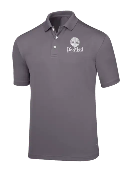 Callaway Core Medium Grey Performance Polo w/BioMed Logo