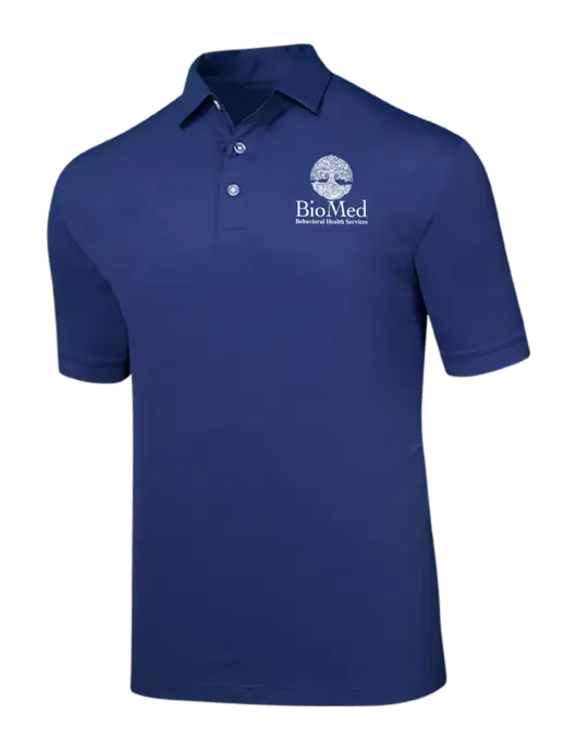 Callaway Navy Fashion Tonal Polo w/BioMed Logo