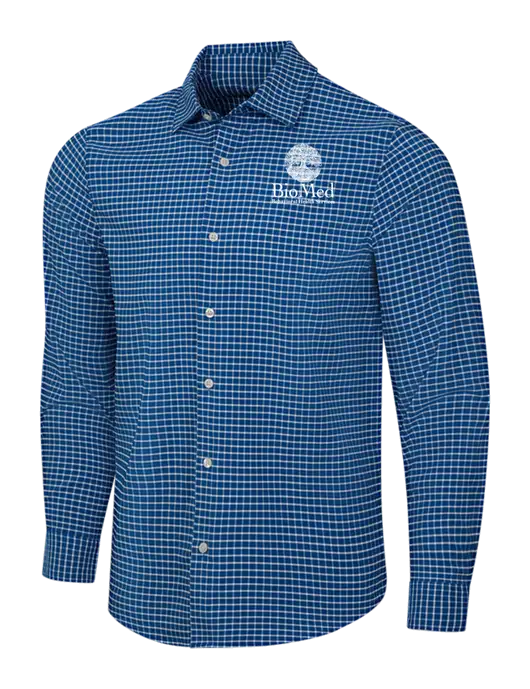 Navy/White City Stretch Shirt w/BioMed Logo