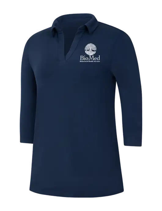 Navy Womens Luxe Knit Tunic w/BioMed Logo