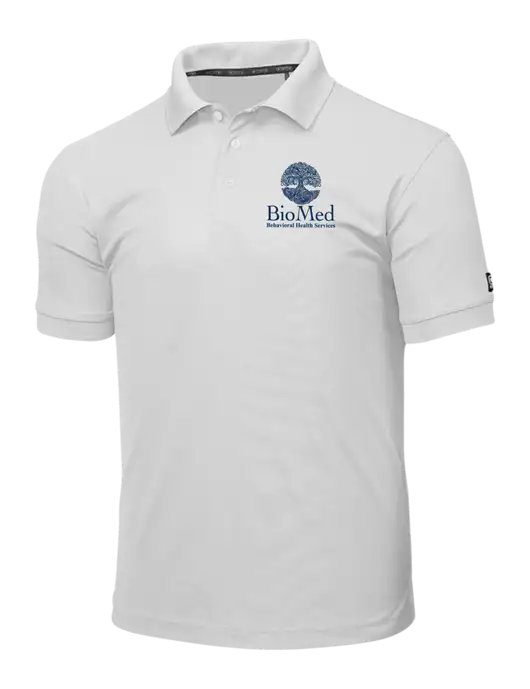 OGIO Bright White Caliber 2.0 Polo w/BioMed Logo