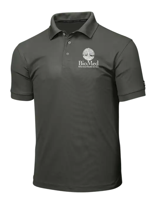 OGIO Medium Grey Caliber 2.0 Polo w/BioMed Logo