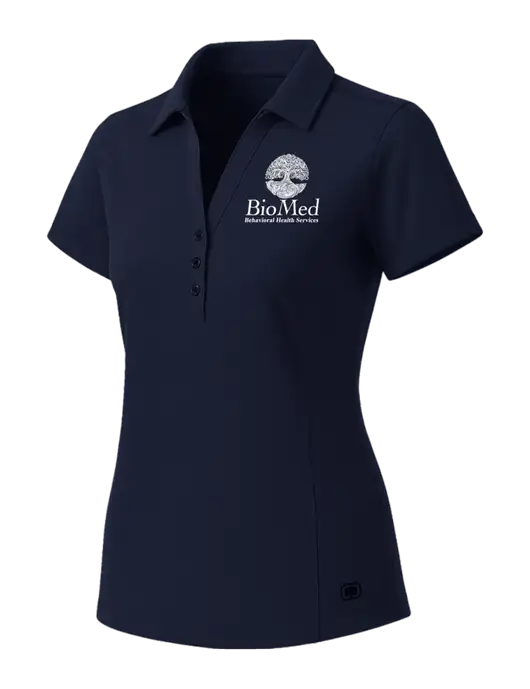 OGIO Womens Navy ONYX Polo w/BioMed Logo