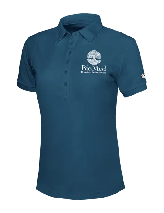 OGIO Womens Light Navy Jewel Polo w/BioMed Logo