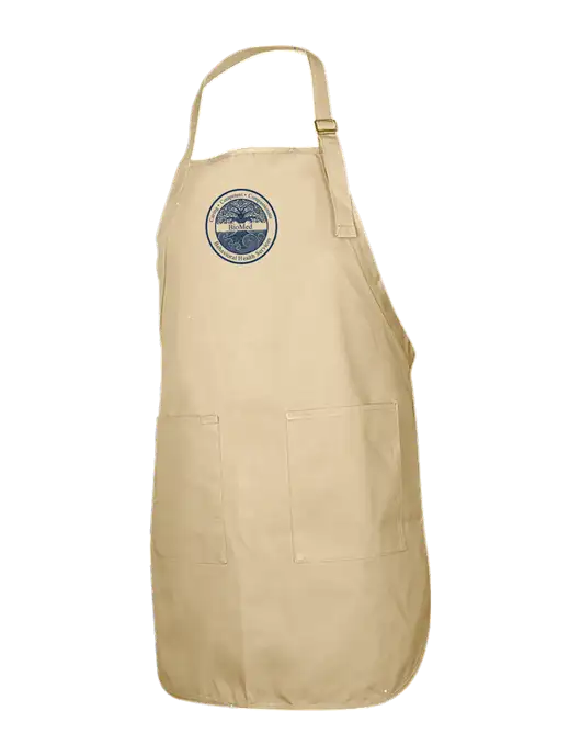 Full-Length Stone Apron With Pockets w/BioMed Logo