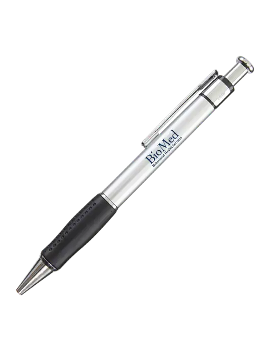 Malta Silver Pen - Black Ink w/BioMed Logo