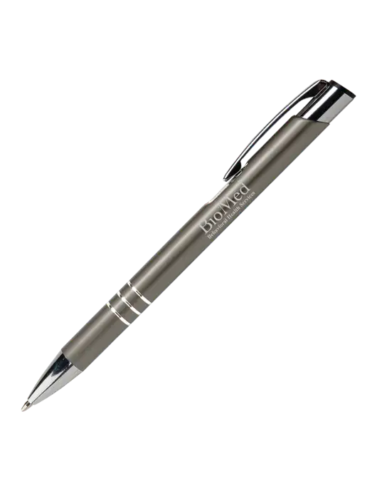 Laurent Gunmetal Pen - Black Ink w/BioMed Logo