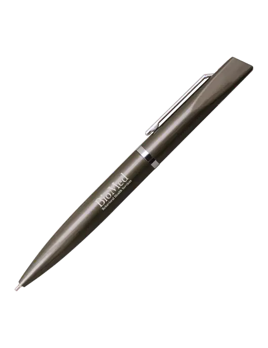 Santos Gunmetal Pen - Black Ink w/BioMed Logo