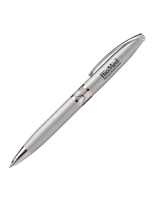Illusion Silver Pen - Black Ink w/BioMed Logo