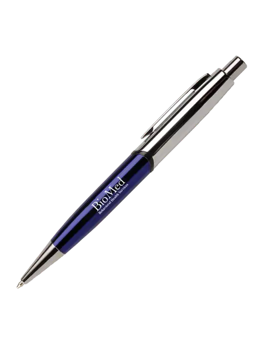 Chimera Blue Pen - Black Ink w/BioMed Logo