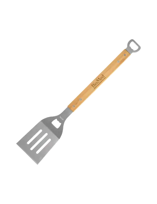 Bamboo BBQ Spatula w/BioMed Logo