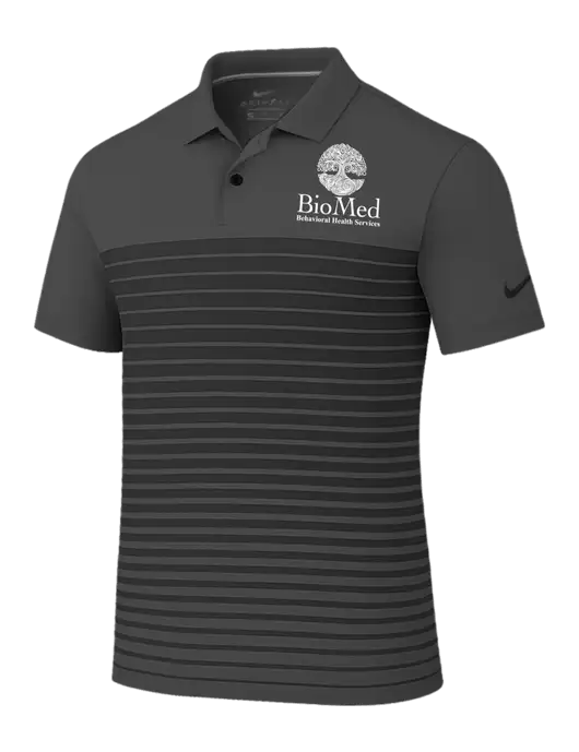 Nike Dark Grey Dri-FIT Vapor Block Polo w/BioMed Logo
