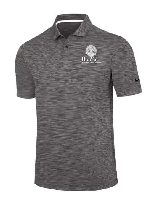 Nike Dark Grey Dri-FIT Vapor Space Dyed Polo w/BioMed Logo