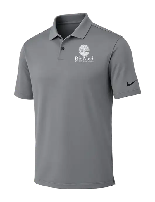 Nike Medium Grey Dri-FIT Vapor Polo w/BioMed Logo
