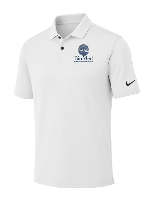 Nike White Dri-FIT Vapor Polo w/BioMed Logo