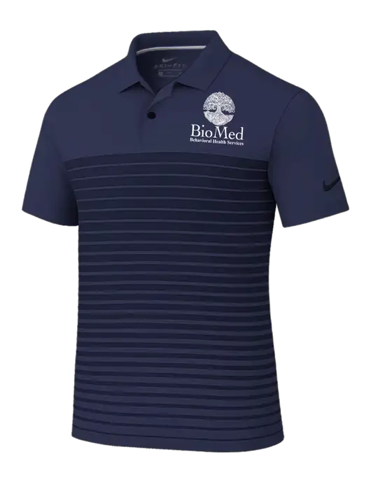 Nike Navy Dri-FIT Vapor Block Polo w/BioMed Logo