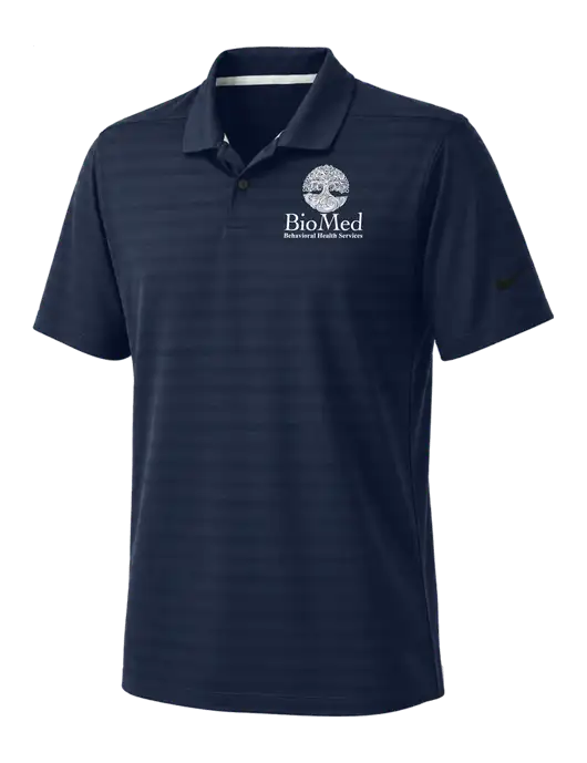Nike Navy Dri-FIT Vapor Jacquard Polo w/BioMed Logo