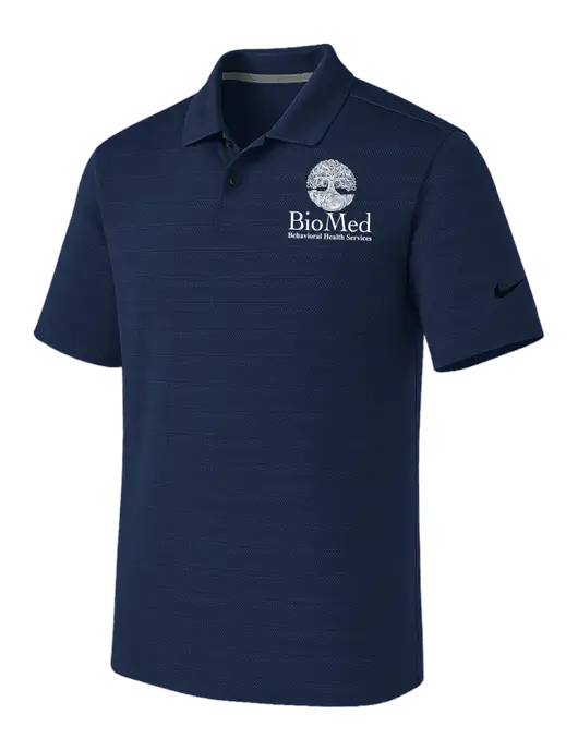 Nike Navy Dri-FIT Vapor Jacquard Polo w/BioMed Logo