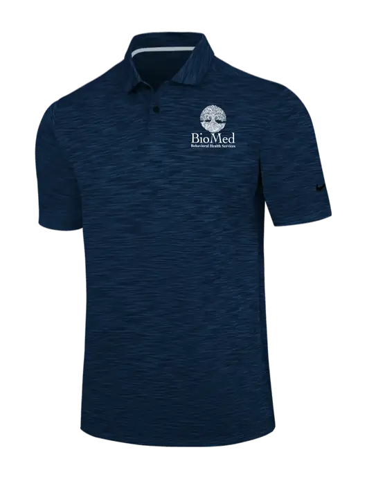 Nike Navy Dri-FIT Vapor Space Dyed Polo w/BioMed Logo