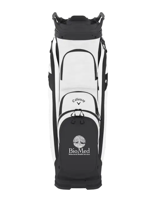 Callaway Org 14 Very Light Grey Camo/White Cart Golf Bag  w/BioMed Logo