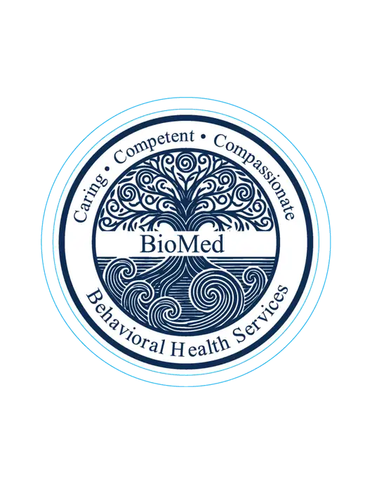 Extra Large Decal (approx 8 x 8 in) w/BioMed Logo
