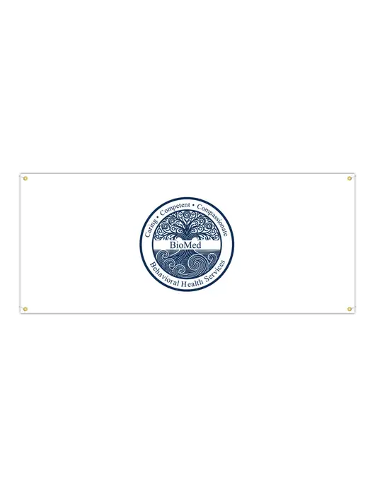 Vinyl Banner 72" x 30" w/BioMed Logo