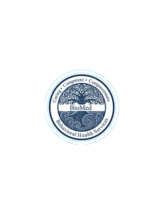 Small Decal (approx 3 x 3 in) w/BioMed Logo