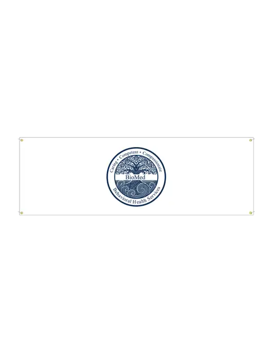 Vinyl Banner 72" x 24"  w/BioMed Logo