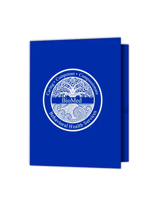 Royal Presentation Folder with Dual Pockets w/BioMed Logo