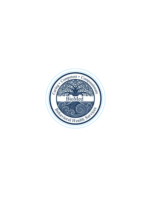Extra Small Decal (approx 2.5 x 2.5 in) w/BioMed Logo